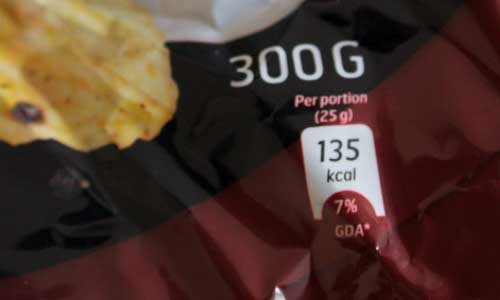Kalorier per portion chips